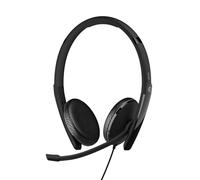 EPOS ADAPT 165T USB II - auriculares con cable doble con USB-A + conector jack de 3,5 mm | Certificados para Microsoft Teams |