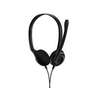 EPOS EDU 10, Paquete de 10 - Auriculares On-Ear Estéreo, Conector 3,5 mm, Multi-Plataforma, Ligero, Duradero, Diadema Ajustable, Micrófono con Cancelación de Ruido, Ideal para Estudiantes y Oficina