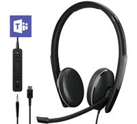 EPOS EPOS ADAPT 165T USB-C II - Microsoft Teams Auriculares dúo para PC y teléfonos móviles, adecuado para trabajadores de oficina y remotos - optimizado