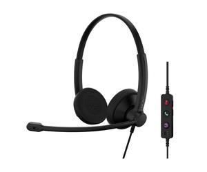 EPOS EPOS IMPACT 100 MS Dúo USB-C+A Auriculares ultraligeros para PC con audio profesional, control intuitivo y comodidad total para tu jornada laboral.