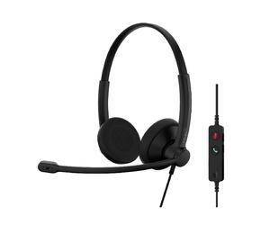 EPOS EPOS IMPACT 100 UC Dúo USB-C+A Auriculares de doble conexión USB ultraligeros, con sonido nítido, manejo sencillo y confort duradero para tus