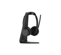 EPOS EPOS IMPACT 1000 USB-C Duo con Soporte de carga Auricular profesional binaural con Bluetooth, USB-C y base de carga inalámbrica para mantener el