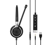 EPOS Epos Impact SC 635 USB Auriculares profesionales ideales para realizar y recibir llamadas en call center y oficinas, conexión USB y Jack 3.5mm