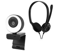 EPOS EPOS PC8 USB + Webcam Cleyver USB Pack completo de videoconferencias ideal para el teletrabajo y la oficina