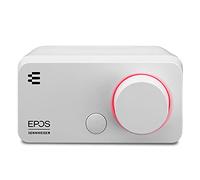 EPOS GSX 300 - Tarjeta de Sonido Externa para computadora - Estéreo de Alta resolución y Sonido Envolvente 7.1 - Esfera de Volumen LED; botón Inteligente Personalizable - Windows 10 sincronizado -