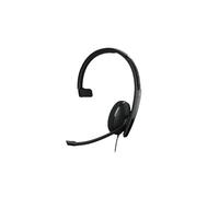 EPOS Headset Bluetooth Adapt 230 Monaural con Dongle USB-A, Certificación Microsoft Teams, UC, Micrófono Antirruido, Diseño Portátil, Batería de Larga Duración, Tecnología Voice™