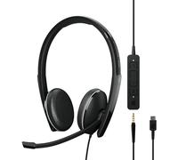 EPOS I SENNHEISER Adapt 165 USB-C II - Adapt 100 Series - Auriculares - en la Oreja - con Cable - Conector de 3,5 mm, USB-C - Negro - Optimizado para UC