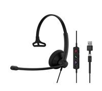 EPOS IMPACT 100 MS Mono USB-C+A Auriculares Ligeros Para Microsoft Teams