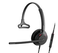 EPOS IMPACT 730 Auriculares Mono con Cable USB-C y USB-A para PC con Micrófono con Cancelación de Ruido, Controles In-Line, Sonido de Alto Rendimiento, Ajuste Cómodo para Negocios, Oficina y Trabajo