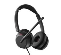 EPOS Impact 860T ANC Auriculares con Cable de Doble Auricular con Cancelación Activa de Ruido, Certificado Teams, USB-C y USB-A, Super Wideband Audio, para Oficina, Zoom, Trabajo Remoto e Híbrido