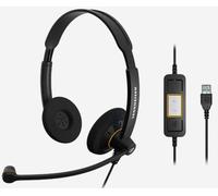 Sennheiser Auriculares SC 60 USB binaurales con micrófono diadema Negro