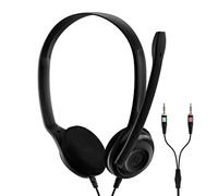 EPOS PC 3 CHAT - Auriculares para el ordenador, Dos jacks plug-and-play de 3.5 mm, color Negro