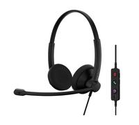 EPOS / Sennheiser EPOS IMPACT 100 MS Dúo USB-C+A Auriculares ultraligeros para PC con audio profesional, control intuitivo y comodidad total para tu jornada laboral.