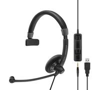 Epos Sennheiser Impacto Sc 45 USB Ms de un Solo Lado Auriculares 3.5mm Negro -