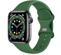 Epova Compatible con Correa Apple Watch 42mm 44mm 45mm 46mm 49mm, Mujer Hombre Silicona Pulsera para iWatch SE 3 Series 11 10 9 8 7 6 5 4 3 2 1, Verde militar, Grande