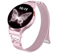 Epova Compatible con Correa Samsung Galaxy Watch 7 40mm 44mm - Correa Galaxy Watch 6 5 4, Correas Magnética Delgada de Metal Acero Inoxidable para Samsung 6 Classic, 5 Pro, 4 Classic, FE, Rosa