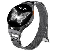 Epova Compatible con Correa Samsung Galaxy Watch 7 40mm 44mm - Correa Galaxy Watch 6 5 4, Correas Magnética Delgada de Metal Acero Inoxidable para Samsung 6 Classic, 5 Pro, 4 Classic, FE, Negro