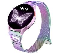 Epova Compatible con Correa Samsung Galaxy Watch 7 40mm 44mm - Correa Galaxy Watch 6 5 4, Correas Magnética Delgada de Metal Acero Inoxidable para Samsung 6 Classic, 5 Pro, 4 Classic, FE, Colorido