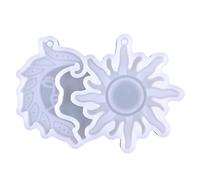 epoxi molde pendientes colgante molde para joyería colgante decoración forma de espejo de silicona