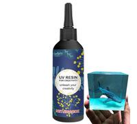 Epoxi UV, resina UV | Resina UV cristalina - Resina epoxi UV de bajo olor, pegamento activado por luz solar que se cura con luz UV para joyas, decoración artesanal