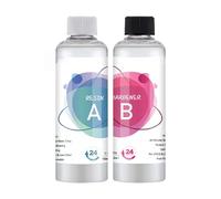 Epoxy Resin - A250ml B250ml Clear High Adhesive Glue, 1:1 DIY Epoxy Resin Kit for Adults Men Women Beginners | CrystalClearNo-Bubble Glue for Jewelry Making, Art Casting, Home DIY Projects