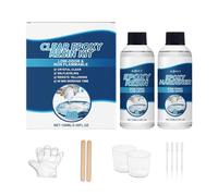 Epoxy Resin Kit - AB Glue Hardener Clear, Transparent Epoxy Resin Kit with AB Hardener for Art Projects, Coasters, Jewelry, Keychains, Bookmarks, Earrings, DIY Crafting, Creative Crafts