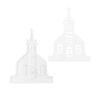 Epoxy Resin Molds Cross Church - Flexible Silicone Mold | DIY Crafting Mould for Concrete, Soap, Candle, Gypsum, and Clay Art Projects, Perfect for Religious Decoration, Home Studio, and Gift Creation