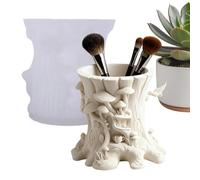 Epoxy Resin Molds - Silicone 8.3x8.7cm Easy Release | DIY Mushroom Tree Stump Resin Mold, Craft Casting Mold For Epoxy ?, Wax, Clay And Plaster | For Brush Holder Handmade Crafts Use