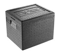 EPP GN 1/2 - Caja térmica con tapa, color negro, Plástico: EPP., Negro, 22 Liter