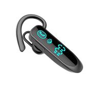 eppfun Mono Auricular Bluetooth 5.3 Inalámbrico, Auricular Wireless Monoauralcon Micrófono con cancelación de Ruido para Oficina Negocios Conducción