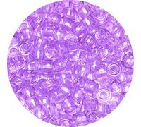 Eppingwin 1000 cuentas de pony, morado claro transparente