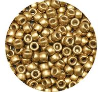 Eppingwin 1000 cuentas de pony oro sólido redondas de plástico de 9 mm
