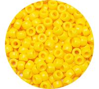Eppingwin Surtido de cuentas y cuentas (1000 cuentas de pony, amarillo sólido)