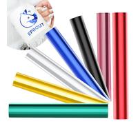 EPRCUT Hojas de Vinilo Metálico Permanente para Cricut, 7 Hojas 30,5 x 30,5 cm Paquete de Vinilo Adhesivo, Recuerdoss de Cumpleaños, Pegatinas de Pared, Tazas DIY, Tarjetas, Decoración de Fiestas