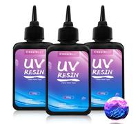 EPRESINART Resina UV transparente de 300 g, resina UV dura, dura UV, resina epoxi transparente transparente UV para manualidades, joyas, fundición, artesanía y revestimiento