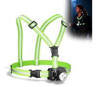 EPROICKS Luz Running Correr Pecho, 550LM Linterna Nocturna para Correr con Correas Reflectantes 360°, 6 Modos, Ajustable 90°, IPX4 Impermeable, Recargable USB, para Senderismo, Caminar