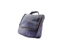 Epsilon Neceser Cuero con Colgador Azul Marino, Estándar, Único