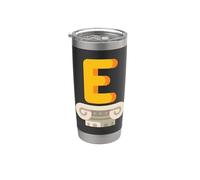 Epsilon - Quinta letra del alfabeto griego Vaso térmico de acero inoxidable de doble pared