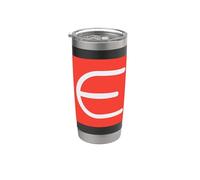 Epsilon - Quinta letra del alfabeto griego Vaso térmico de acero inoxidable de doble pared