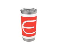 Epsilon - Quinta letra del alfabeto griego Vaso térmico de acero inoxidable de doble pared