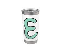 Epsilon - Quinta letra del alfabeto griego Vaso térmico de acero inoxidable de doble pared