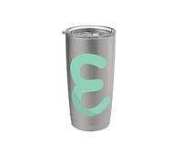 Epsilon - Quinta letra del alfabeto griego Vaso térmico de acero inoxidable de doble pared