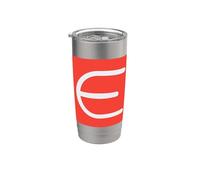 Epsilon - Quinta letra del alfabeto griego Vaso térmico de acero inoxidable de doble pared