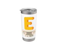 Epsilon - Quinta letra del alfabeto griego Vaso térmico de acero inoxidable de doble pared