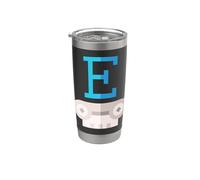 Epsilon - Quinta letra del alfabeto griego Vaso térmico de acero inoxidable de doble pared