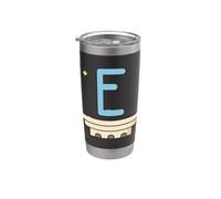 Epsilon - Quinta letra del alfabeto griego Vaso térmico de acero inoxidable de doble pared