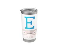Epsilon - Quinta letra del alfabeto griego Vaso térmico de acero inoxidable de doble pared