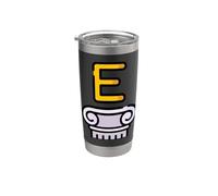 Epsilon - Quinta letra del alfabeto griego Vaso térmico de acero inoxidable de doble pared