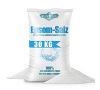 Epsom Sal de baño de 30 kg, 30 g, sal de Epsom, sulfato de magnesio, calidad farmacéutica, 100% pura, sal natural (25 kg + 5 kg)