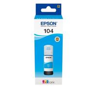 Epson 104 botella de tinta cian (original)